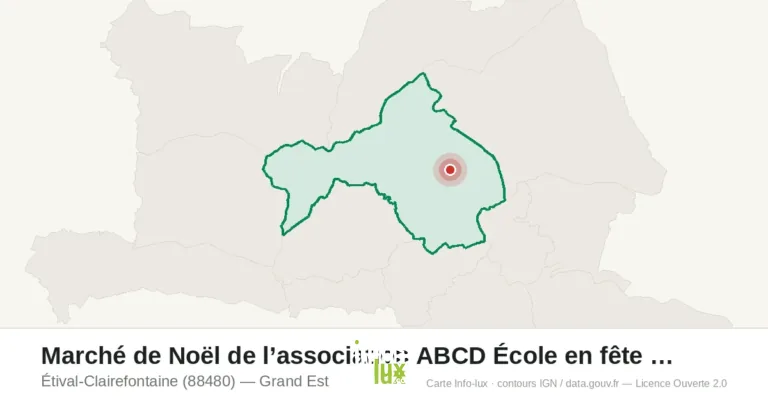 Étival-Clairefontaine > Marché de Noël > Marché de Noël de l’association ABCD École en fête 2026