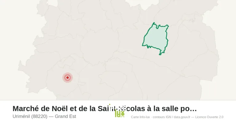Uriménil > Marché de la Saint-Nicolas > Marché de Noël et de la Saint-Nicolas à la salle polyvalente 2026