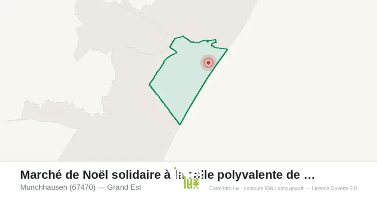 Munchhausen > Marché de Noël > Marché de Noël solidaire à la salle polyvalente de Munchhausen 2026