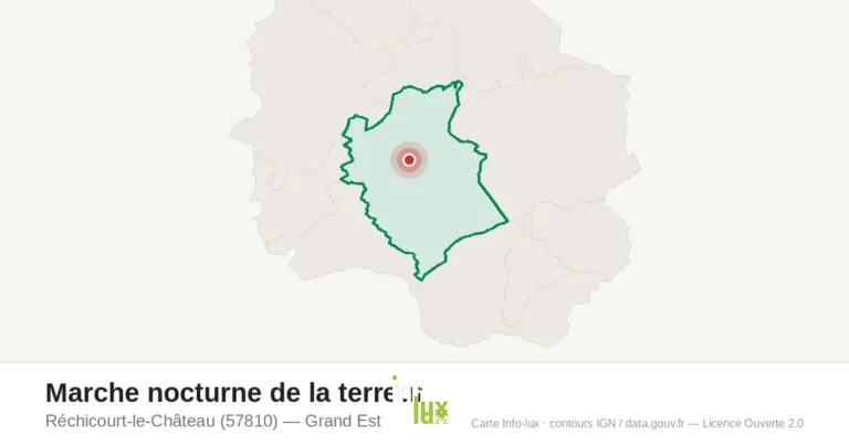 Carte : Marche nocturne de la terreur à Réchicourt-le-Château