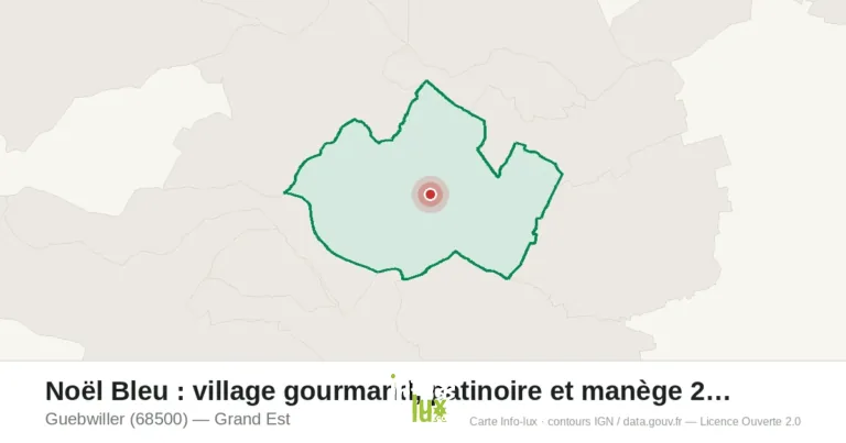Guebwiller > Village de Noël > Noël Bleu : village gourmand, patinoire et manège 2026