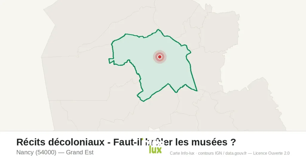 Carte : Récits décoloniaux - Faut-il brûler les musées ? à Nancy