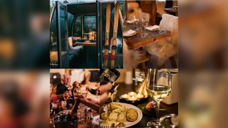 Télécabine aménagée, table du chalet, toast et raclette au Domaine du Chant d’Éole à Quévy
