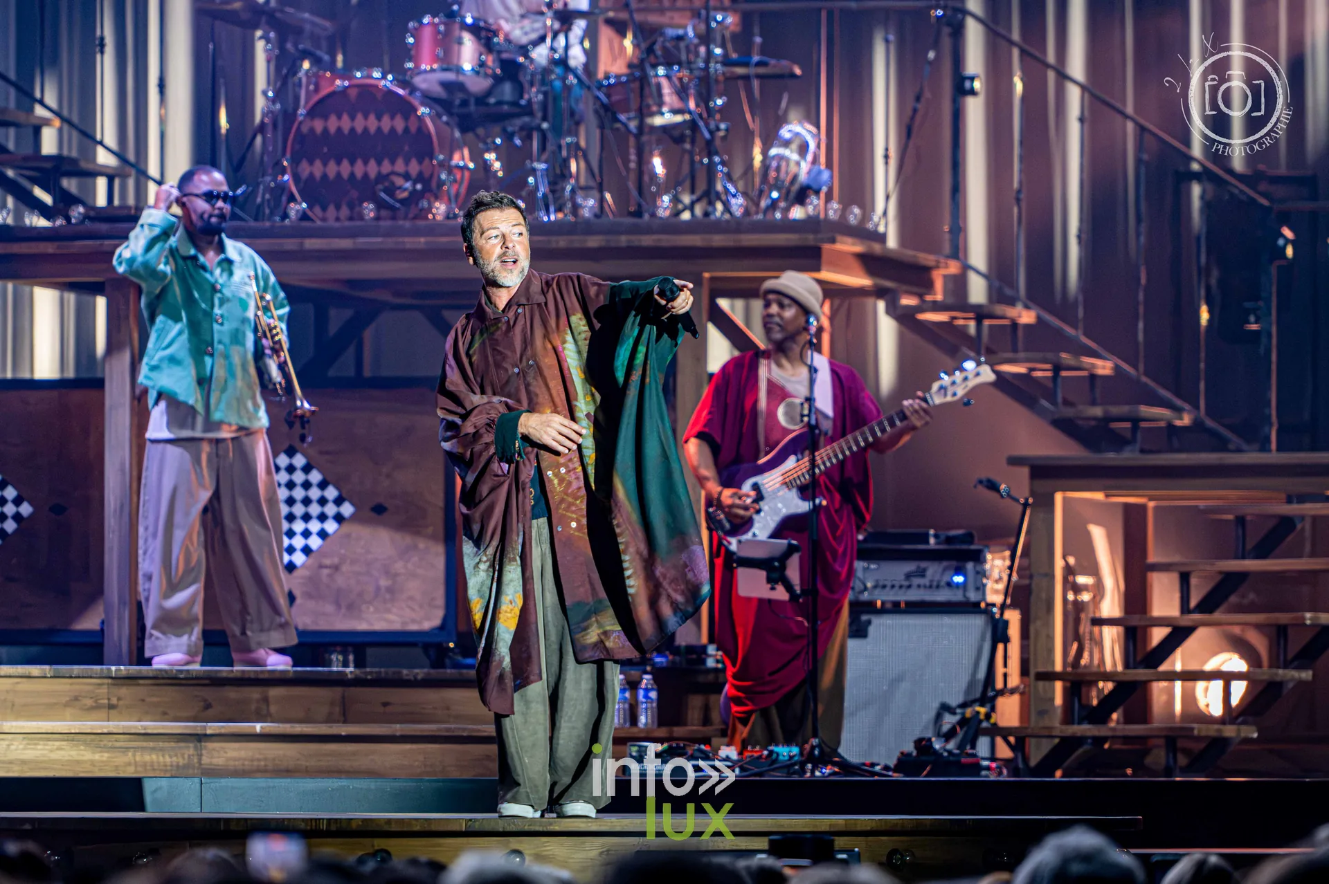 Christophe Maé au Galaxie d’Amnéville, 16 octobre 2026 : Christophe Maé et ses musiciens (photo 2 la X Photographie)