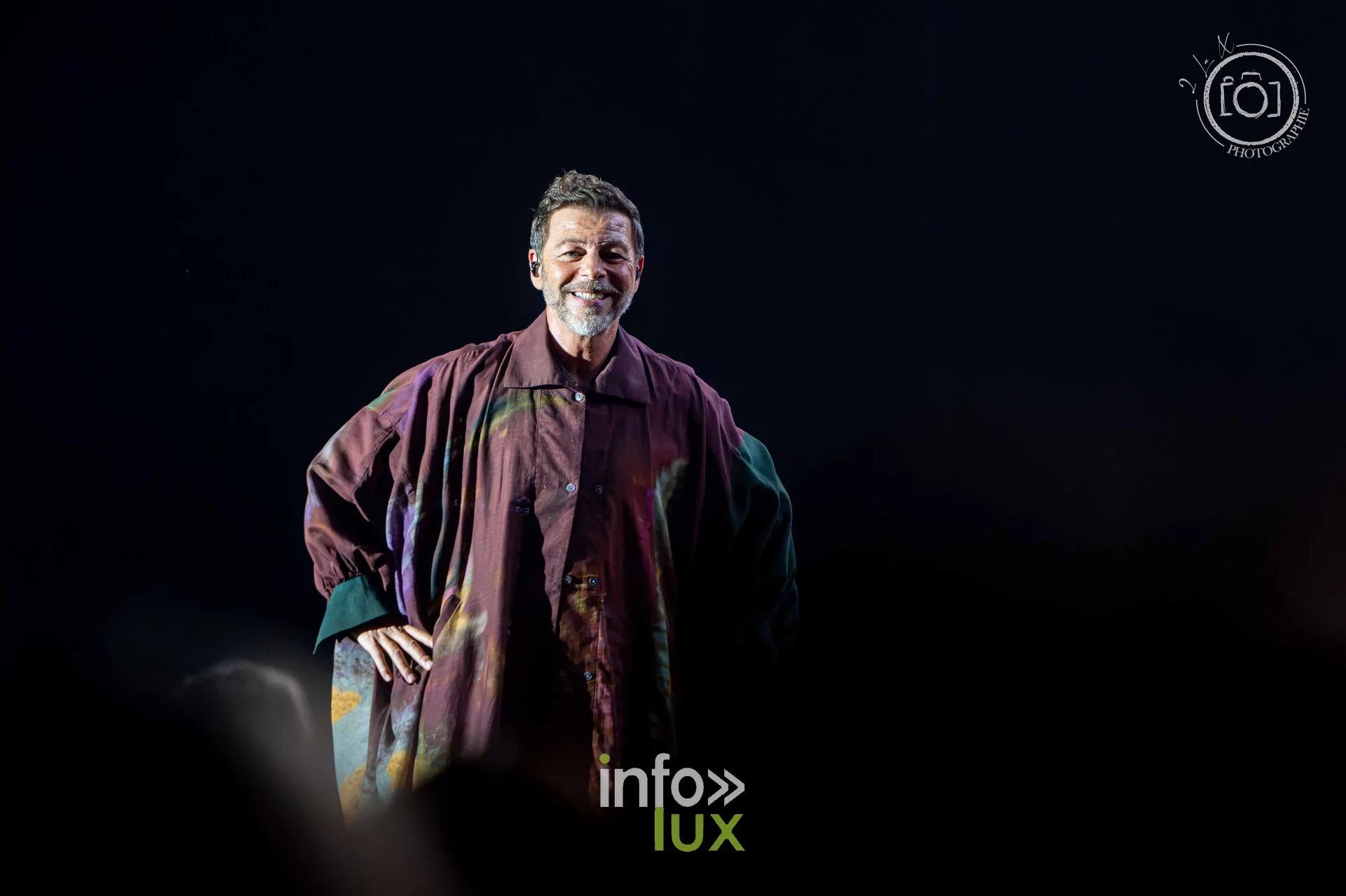Christophe Maé au Galaxie d’Amnéville, 16 octobre 2026 : Christophe Maé face au public (photo 2 la X Photographie)