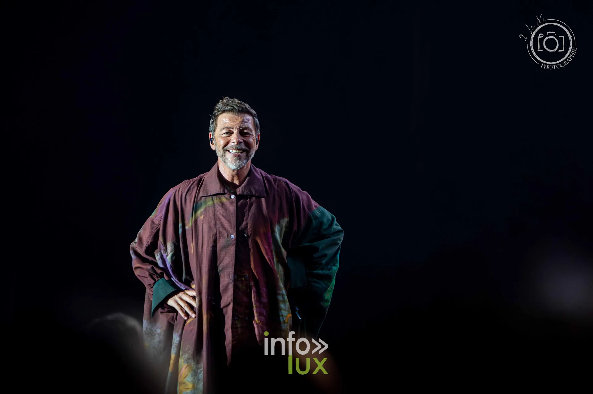Christophe Maé au Galaxie d’Amnéville, 16 octobre 2026 : Christophe Maé face au public (photo 2 la X Photographie)