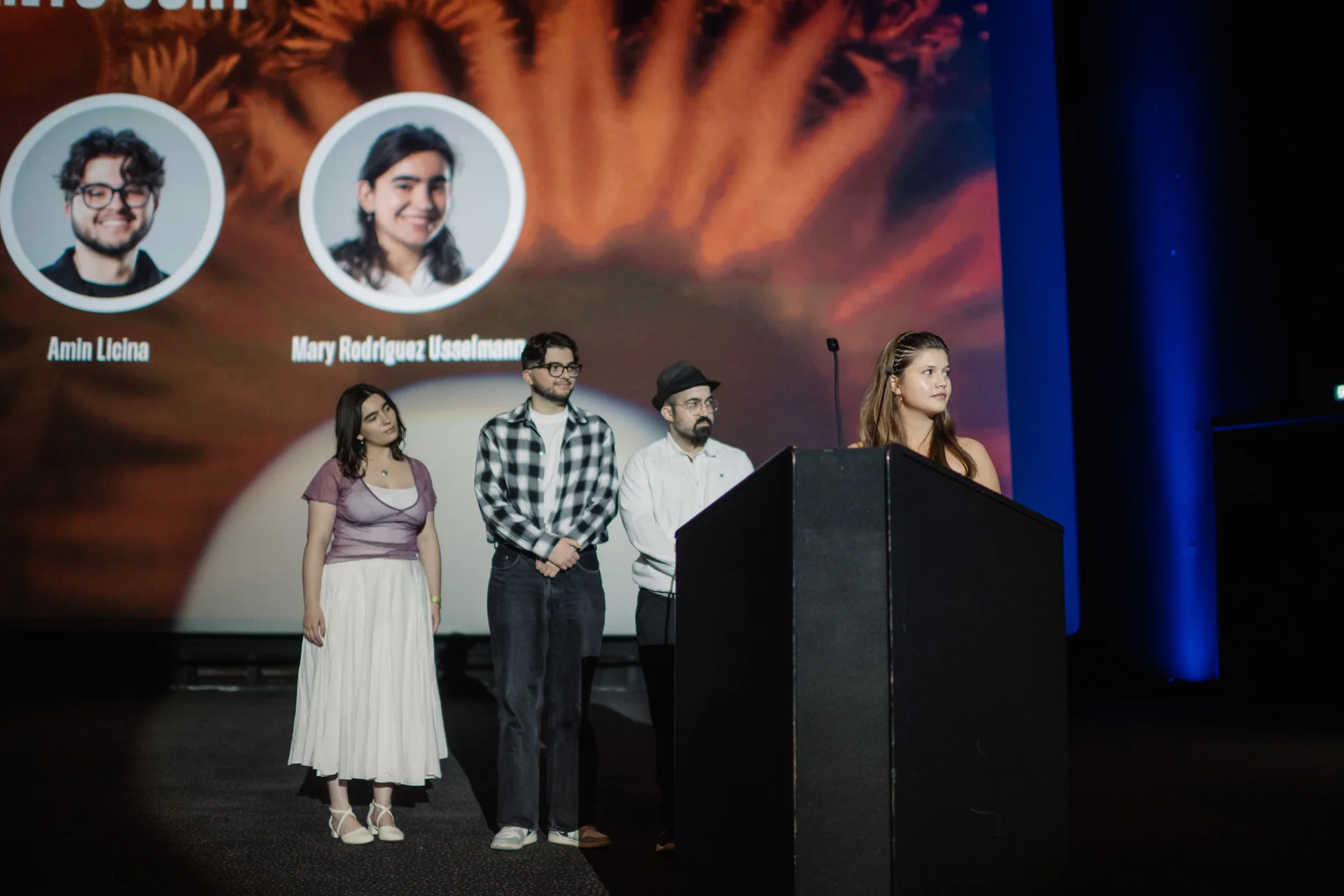Le Jury Jeunes Talents du CinEast 2026 sur la scène du Kinepolis Kirchberg
