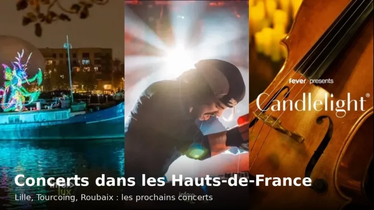 Concerts dans les Hauts-de-France : Week-end Gare d’eau (Lille), La Buissonnière (Tourcoing), Candlelight (Lille)