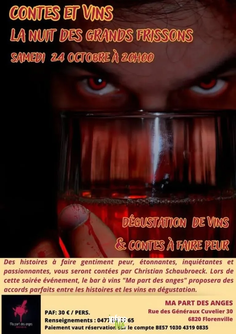 Florenville > Soirée > Contes d’Halloween et dégustation de vins 2026