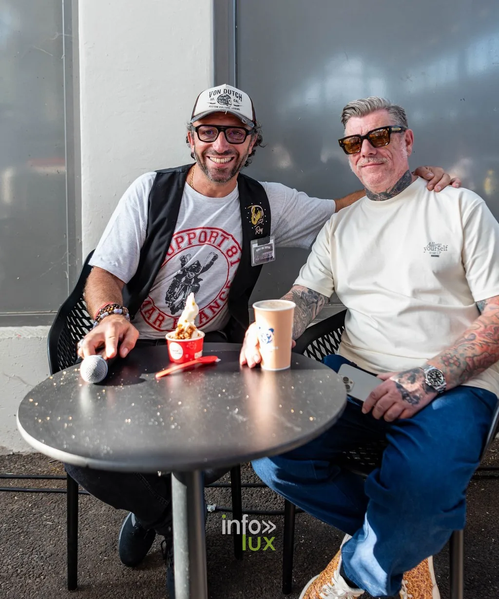 Convention Nancy Tattoo INK 2026 à Nancy : Roy, animateur du week-end, et Laurent, organisateur de la convention