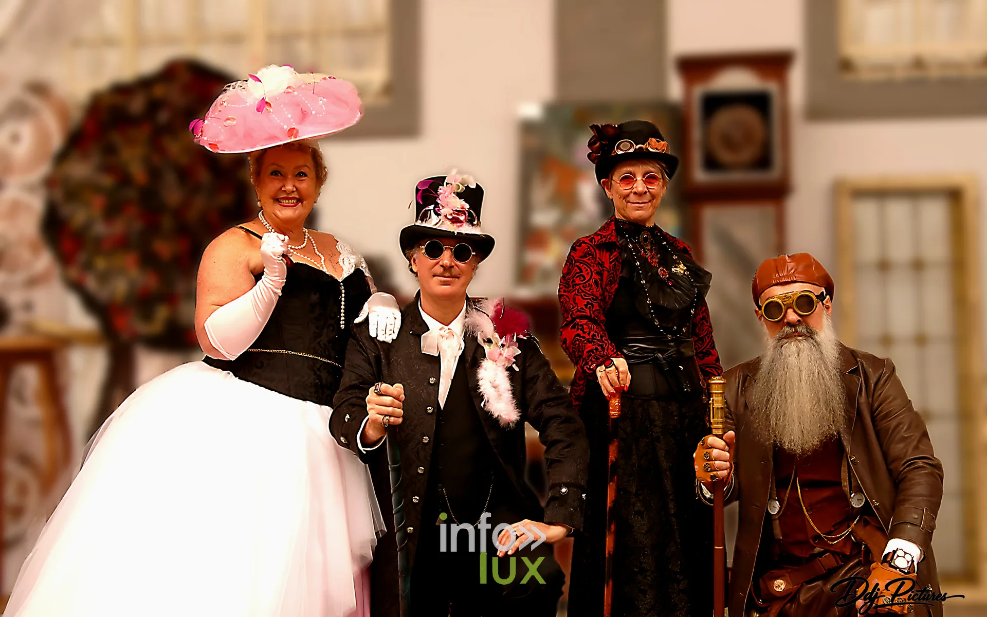 Participants costumés, convention steampunk Rouages intemporels à Toul, octobre 2026 (photo Éric Didierjean)
