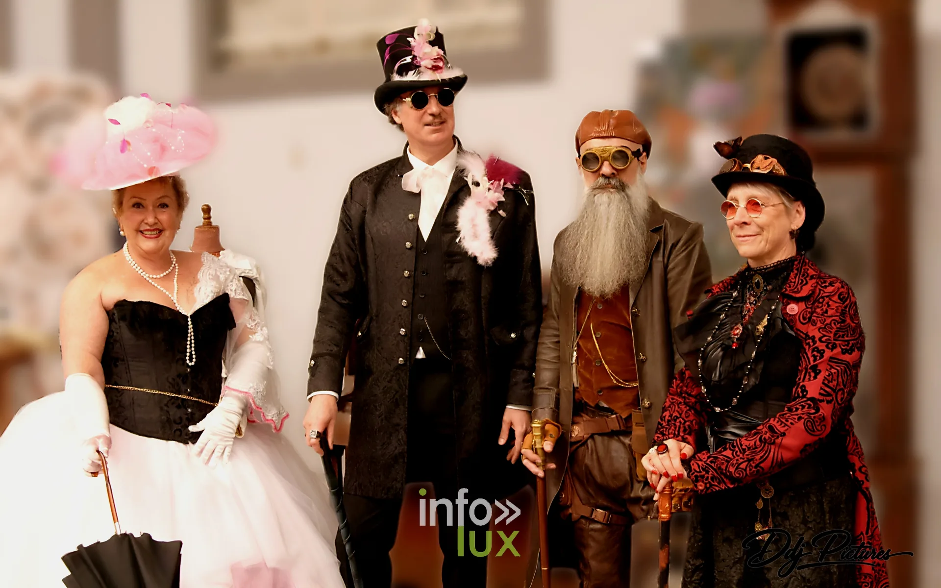 Participants costumés, convention steampunk Rouages intemporels à Toul, octobre 2026 (photo Éric Didierjean)
