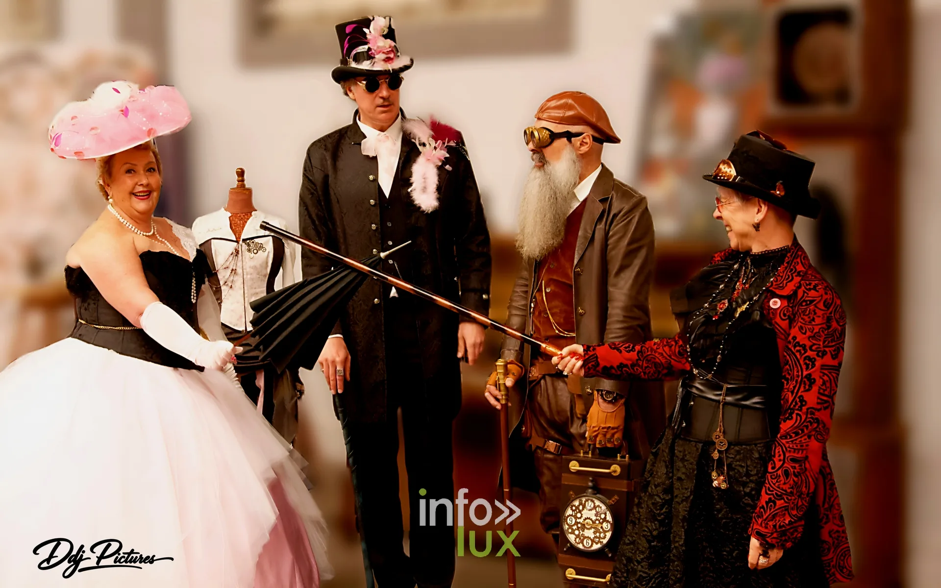 Participants costumés, convention steampunk Rouages intemporels à Toul, octobre 2026 (photo Éric Didierjean)
