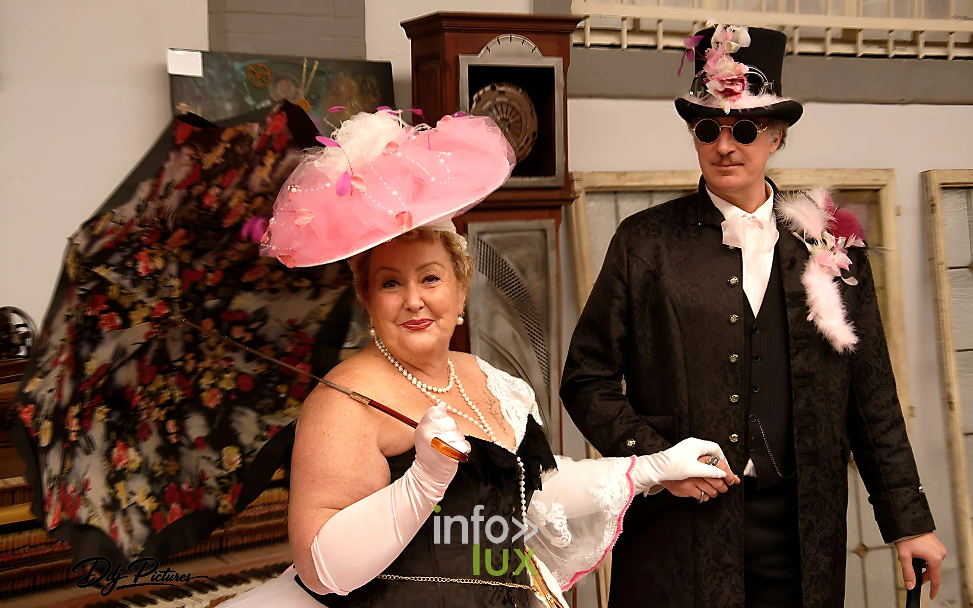 Participants costumés, convention steampunk Rouages intemporels à Toul, octobre 2026 (photo Éric Didierjean)