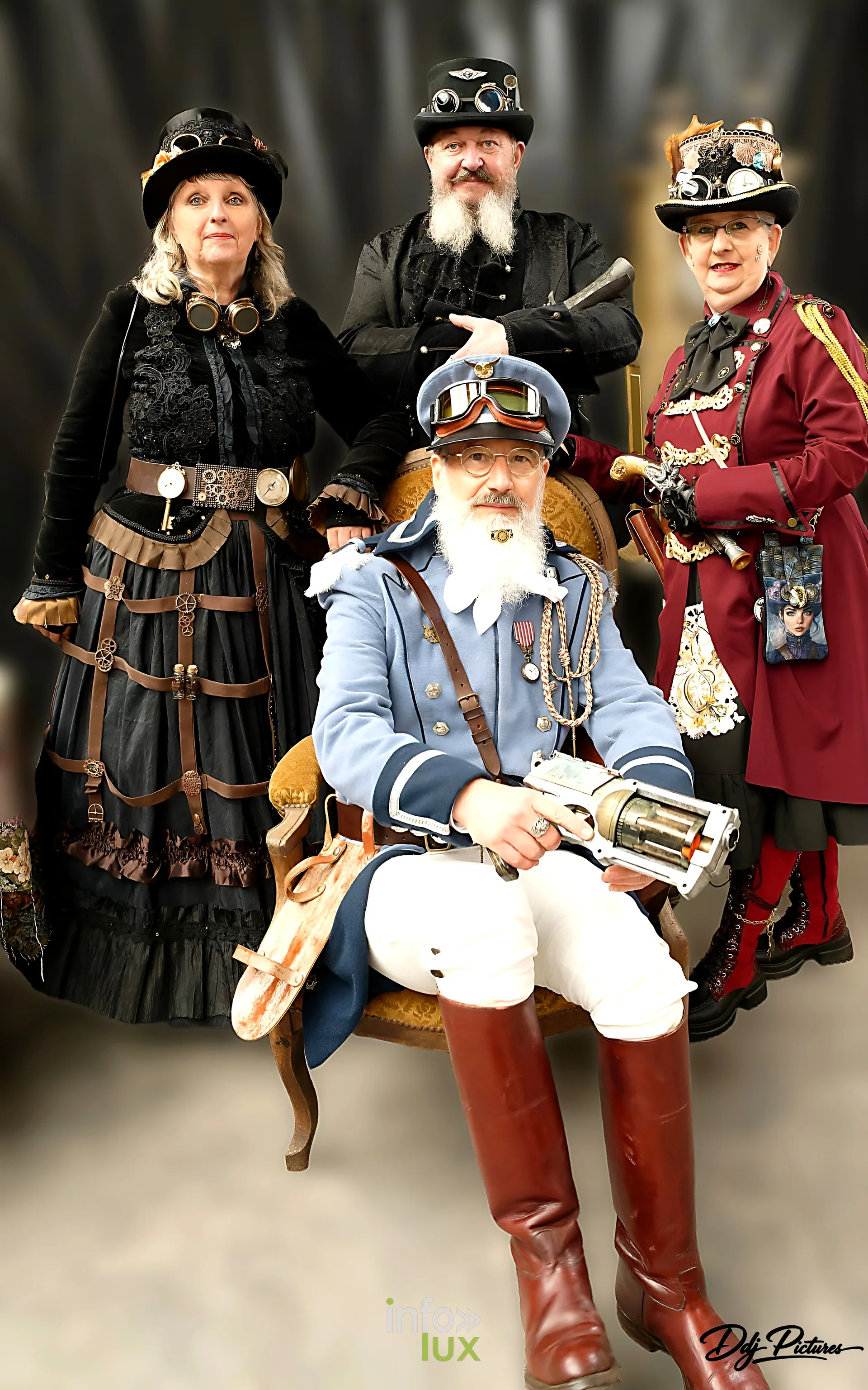 Participants costumés, convention steampunk Rouages intemporels à Toul, octobre 2026 (photo Éric Didierjean)
