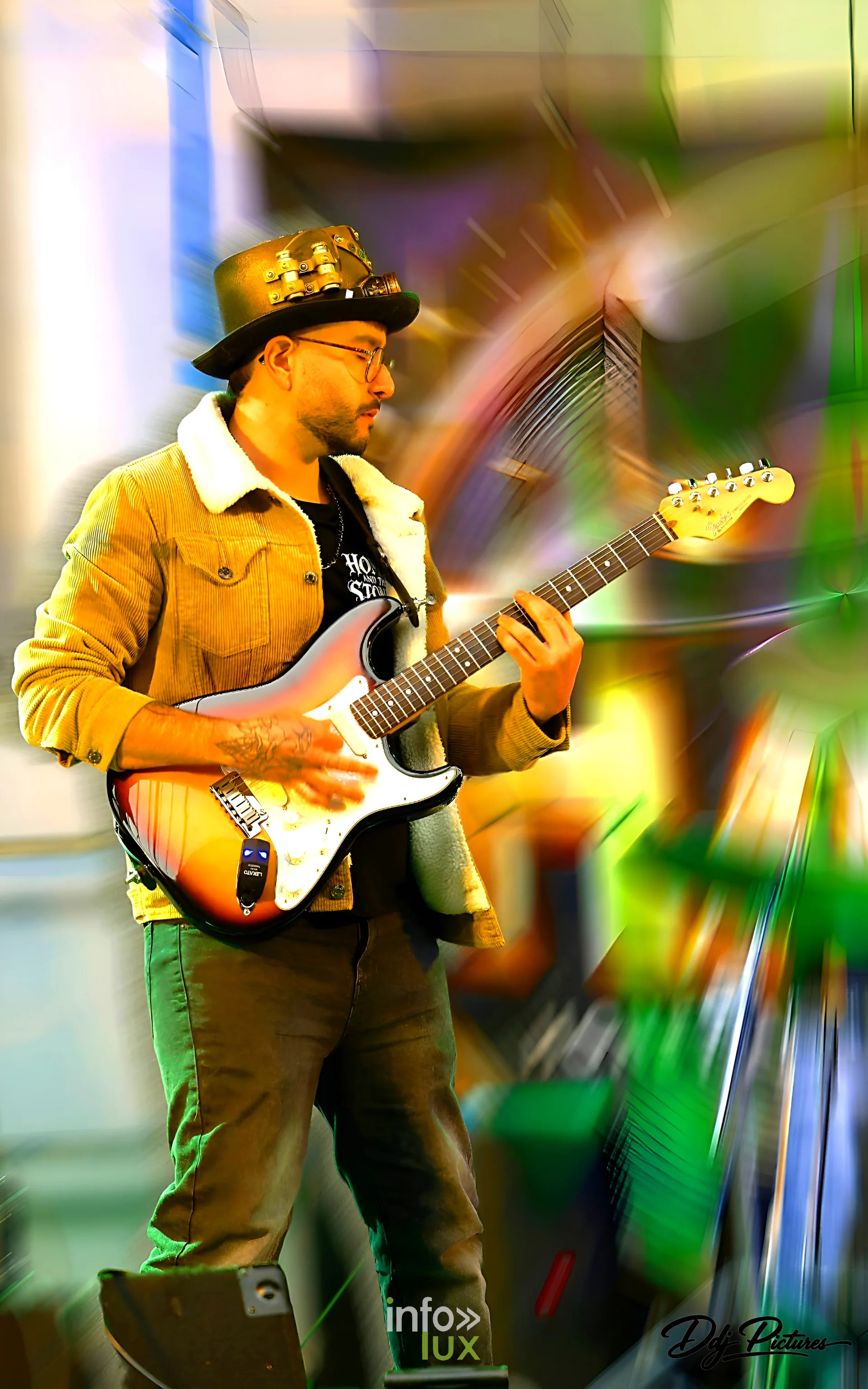 Concert sur la scène de l’espace Dedon, convention steampunk Rouages intemporels à Toul, octobre 2026 (photo Éric Didierjean)