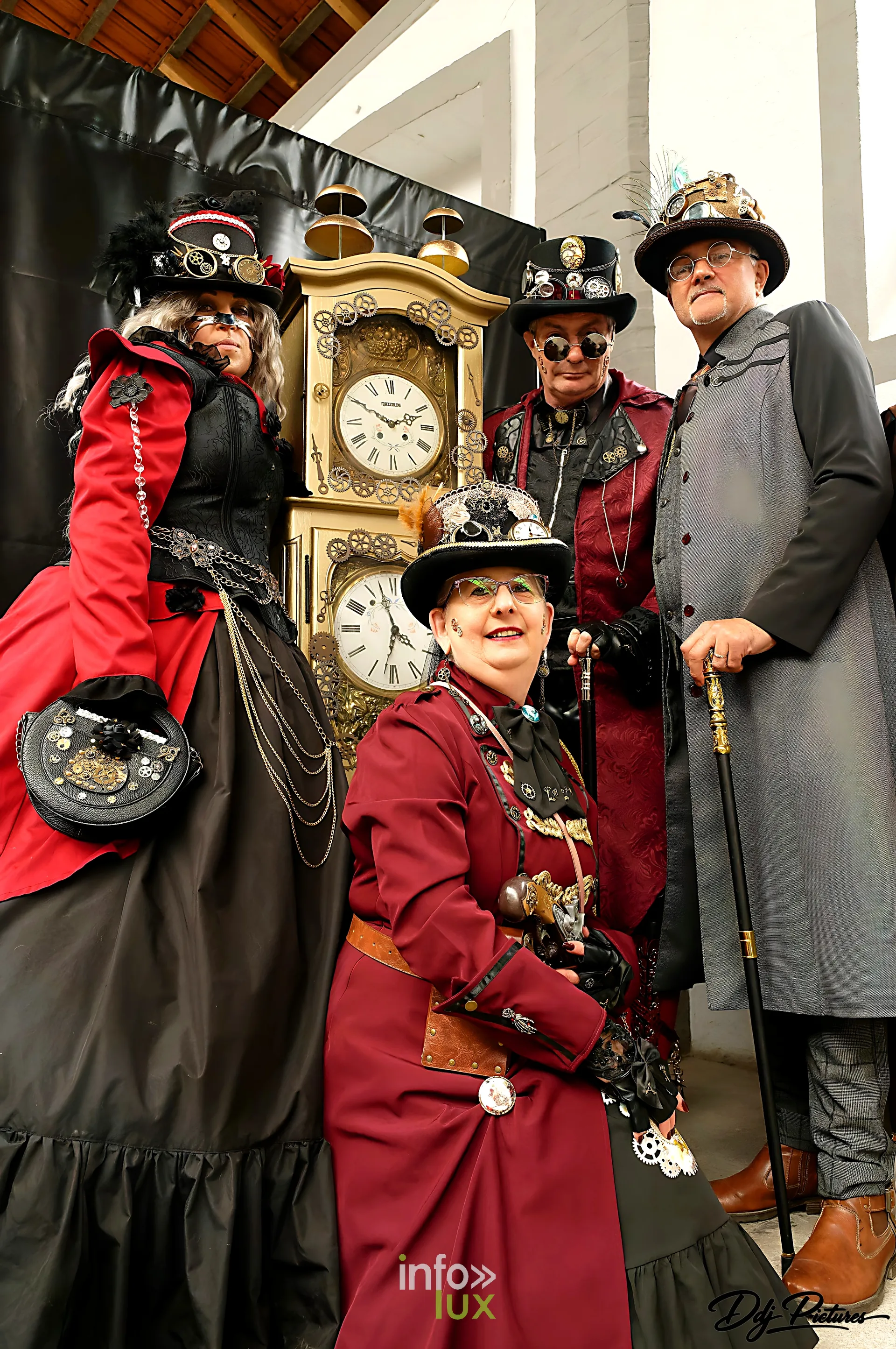 Participants costumés, convention steampunk Rouages intemporels à Toul, octobre 2026 (photo Éric Didierjean)