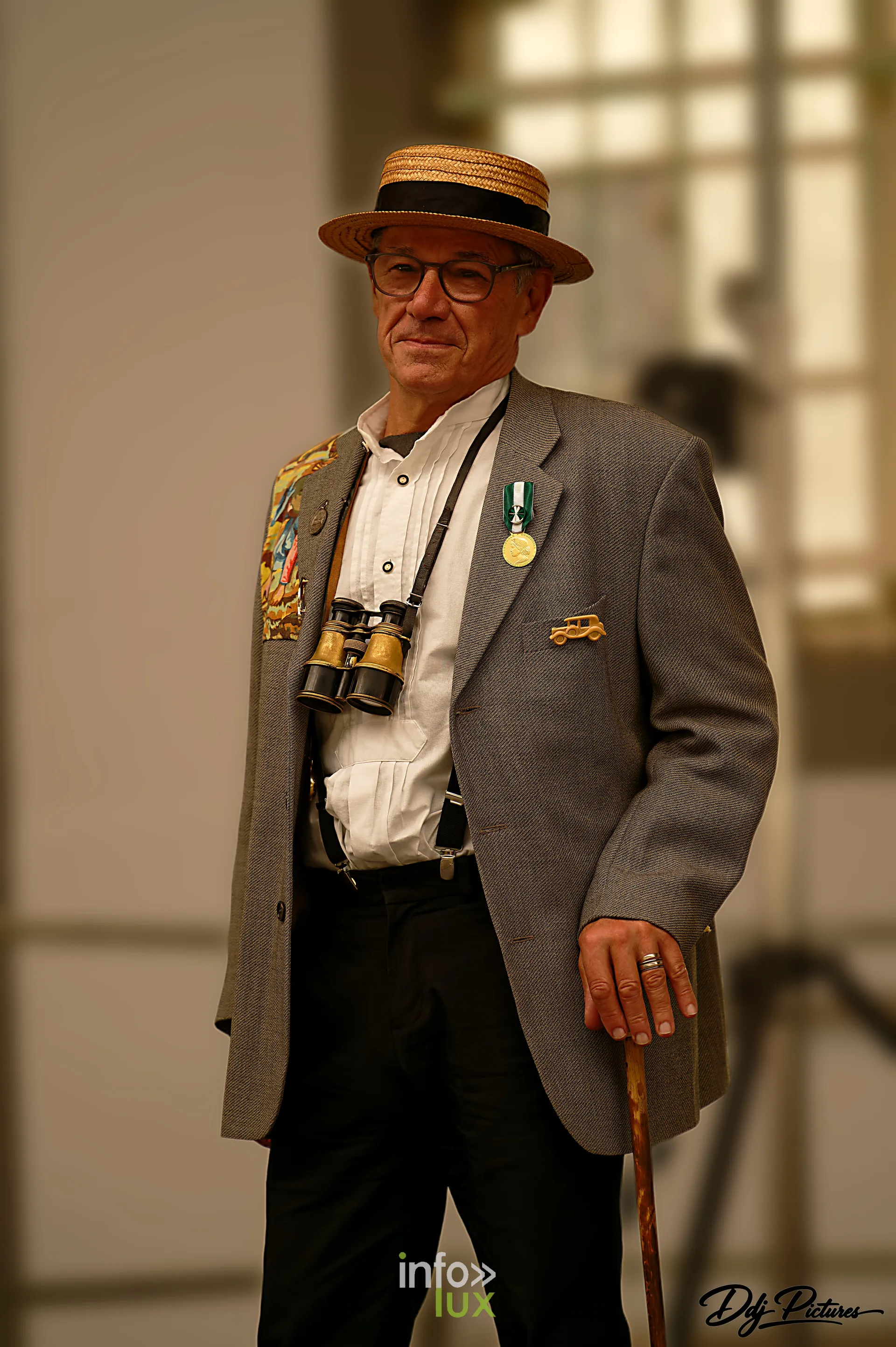 Portrait d’une personne costumée, convention steampunk Rouages intemporels à Toul, octobre 2026 (photo Éric Didierjean)