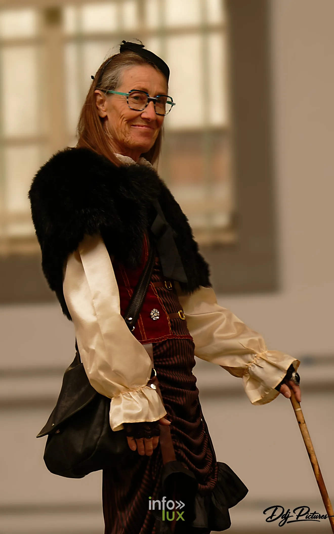 Portrait d’une personne costumée, convention steampunk Rouages intemporels à Toul, octobre 2026 (photo Éric Didierjean)