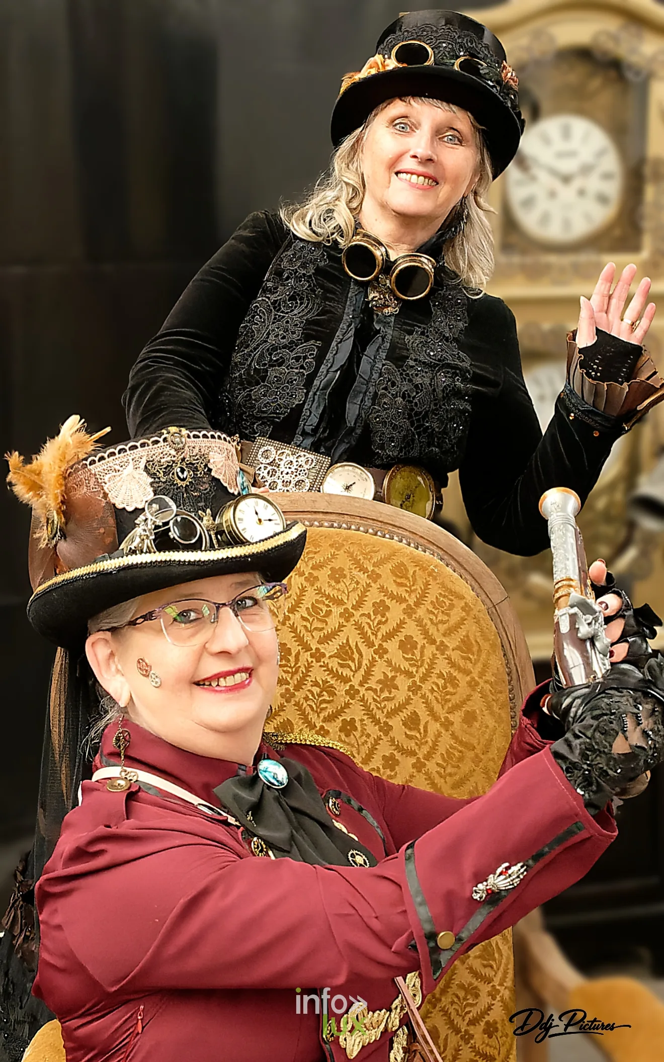 Participants costumés, convention steampunk Rouages intemporels à Toul, octobre 2026 (photo Éric Didierjean)