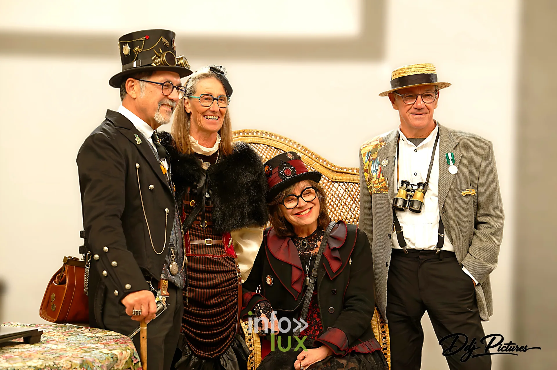 Participants costumés, convention steampunk Rouages intemporels à Toul, octobre 2026 (photo Éric Didierjean)