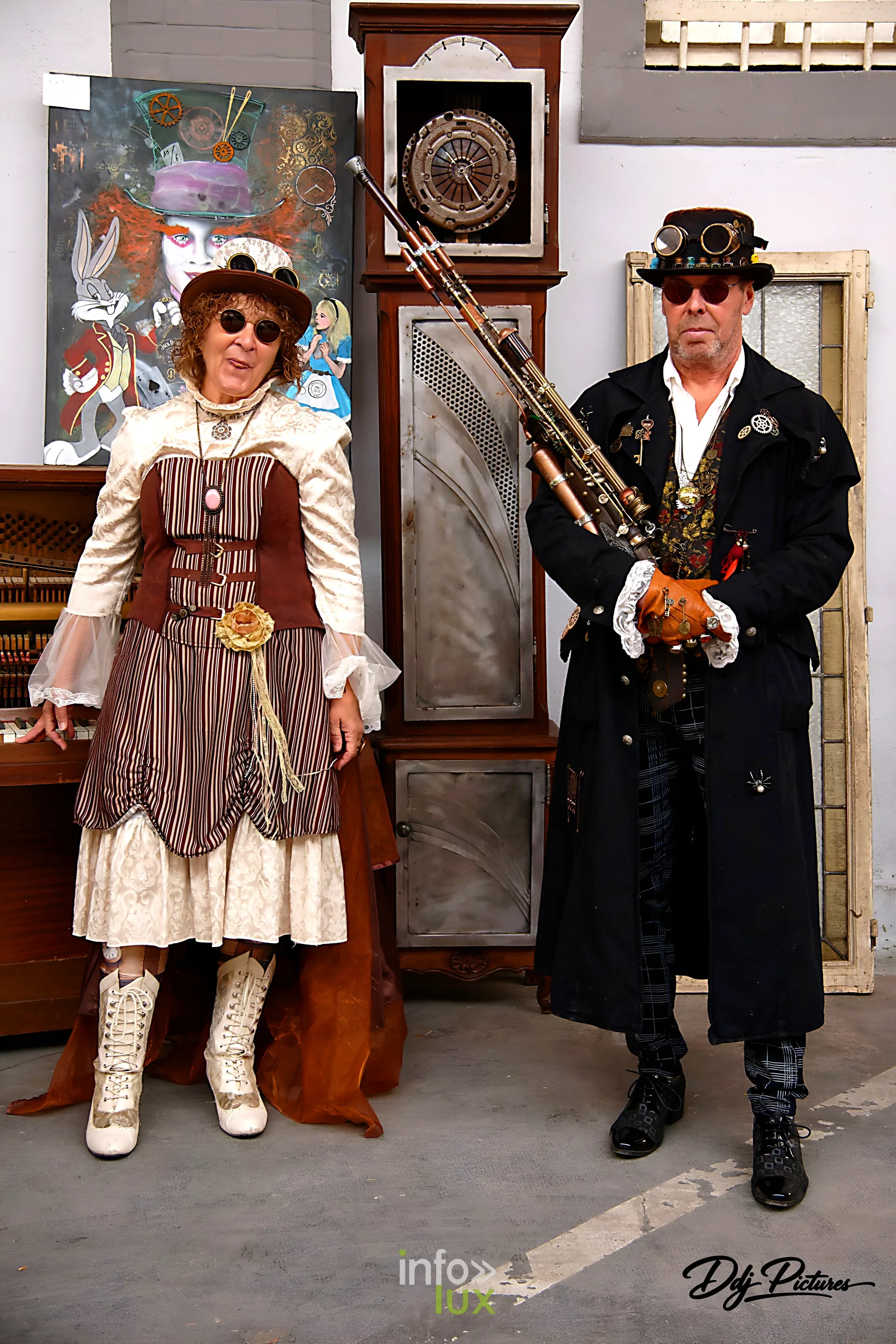 Participants costumés, convention steampunk Rouages intemporels à Toul, octobre 2026 (photo Éric Didierjean)