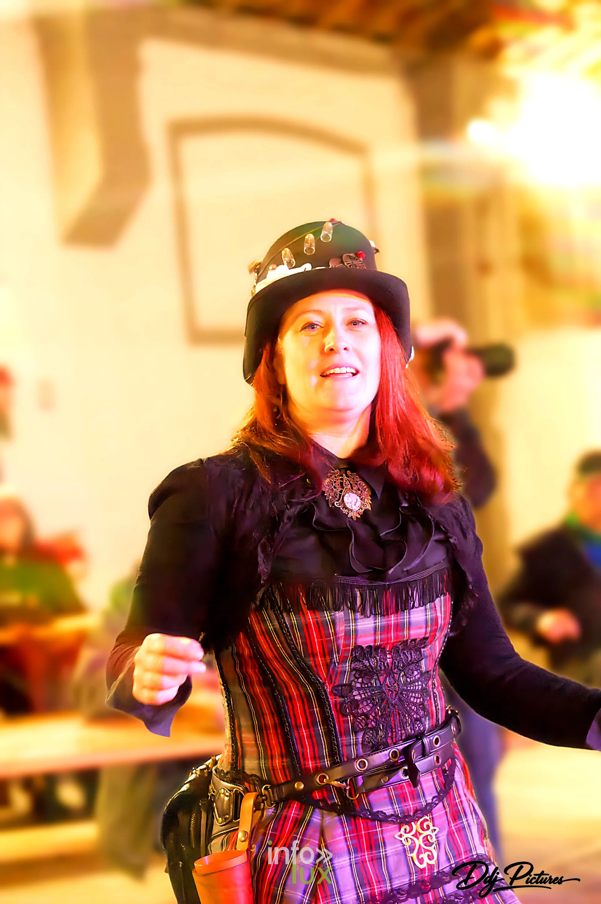 Portrait d’une personne costumée, convention steampunk Rouages intemporels à Toul, octobre 2026 (photo Éric Didierjean)