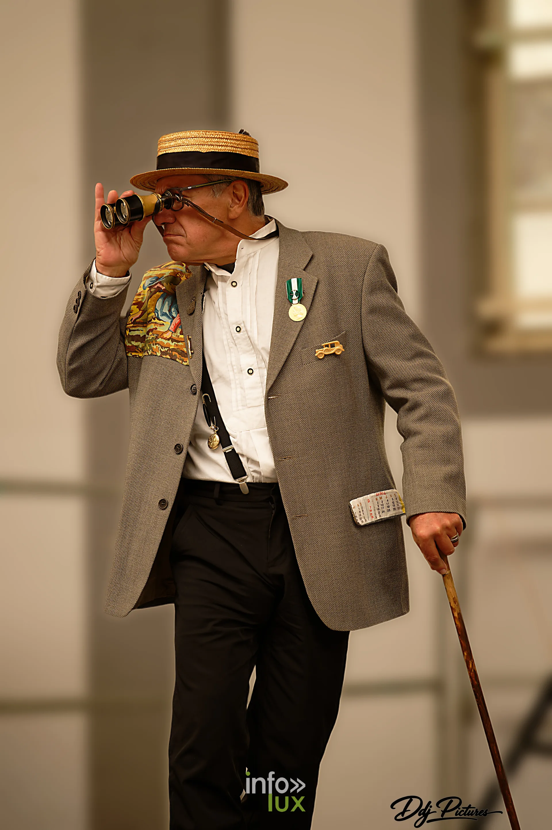 Portrait d’une personne costumée, convention steampunk Rouages intemporels à Toul, octobre 2026 (photo Éric Didierjean)