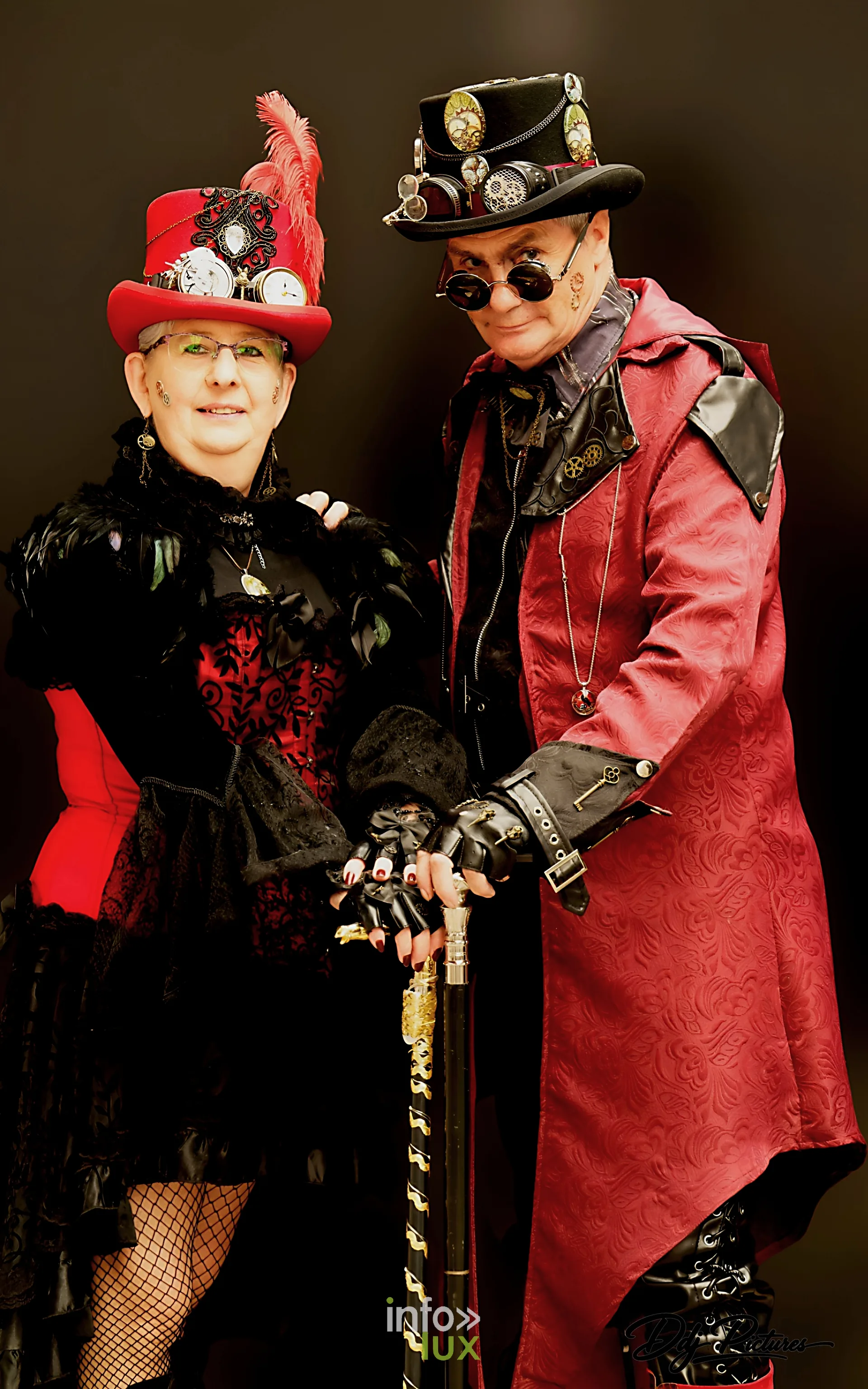 Participants costumés, convention steampunk Rouages intemporels à Toul, octobre 2026 (photo Éric Didierjean)