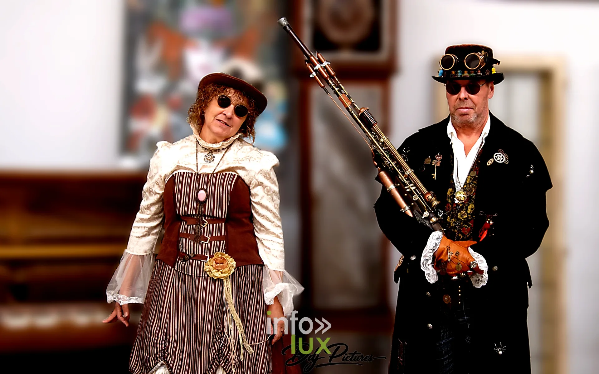 Participants costumés, convention steampunk Rouages intemporels à Toul, octobre 2026 (photo Éric Didierjean)