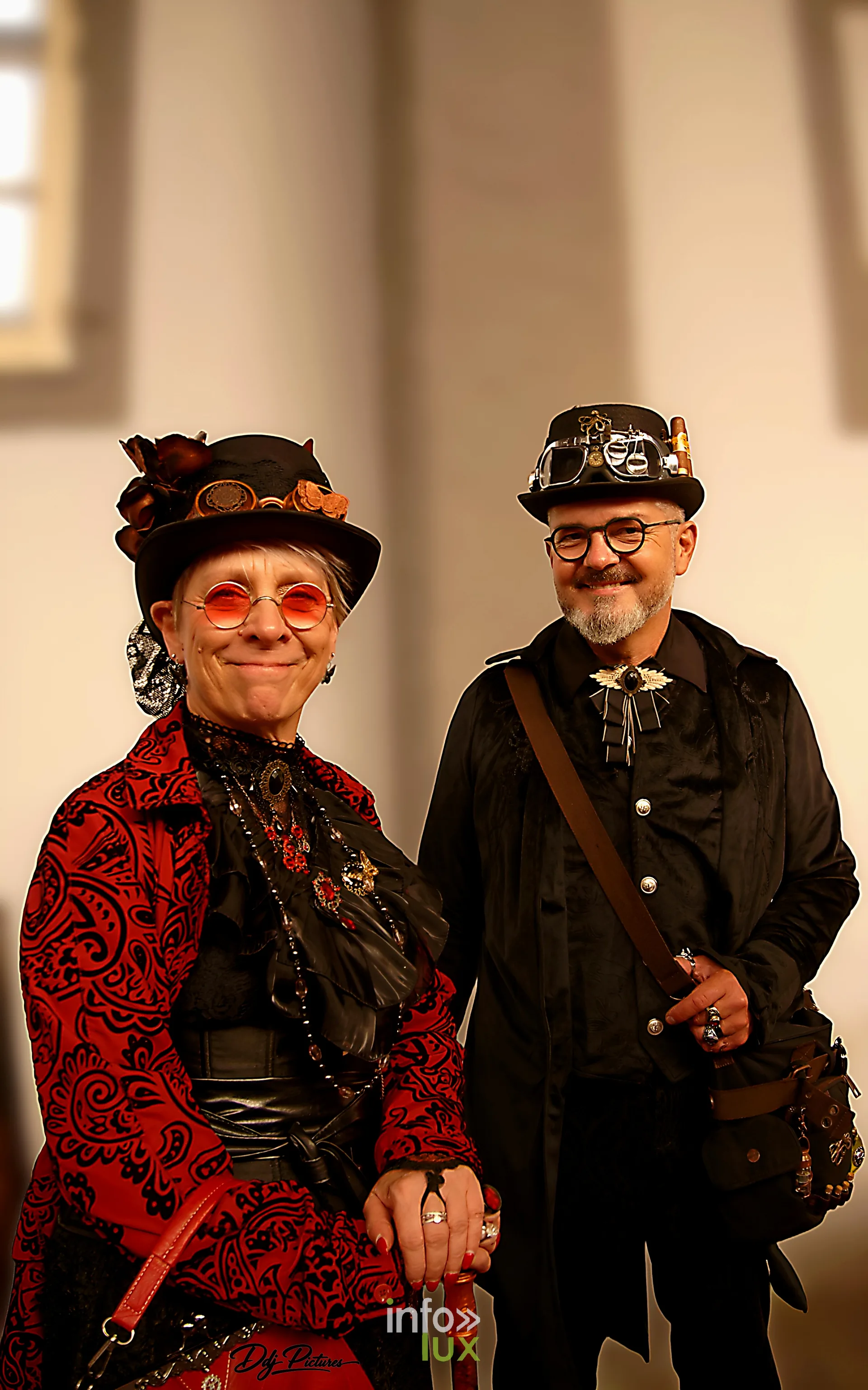 Participants costumés, convention steampunk Rouages intemporels à Toul, octobre 2026 (photo Éric Didierjean)