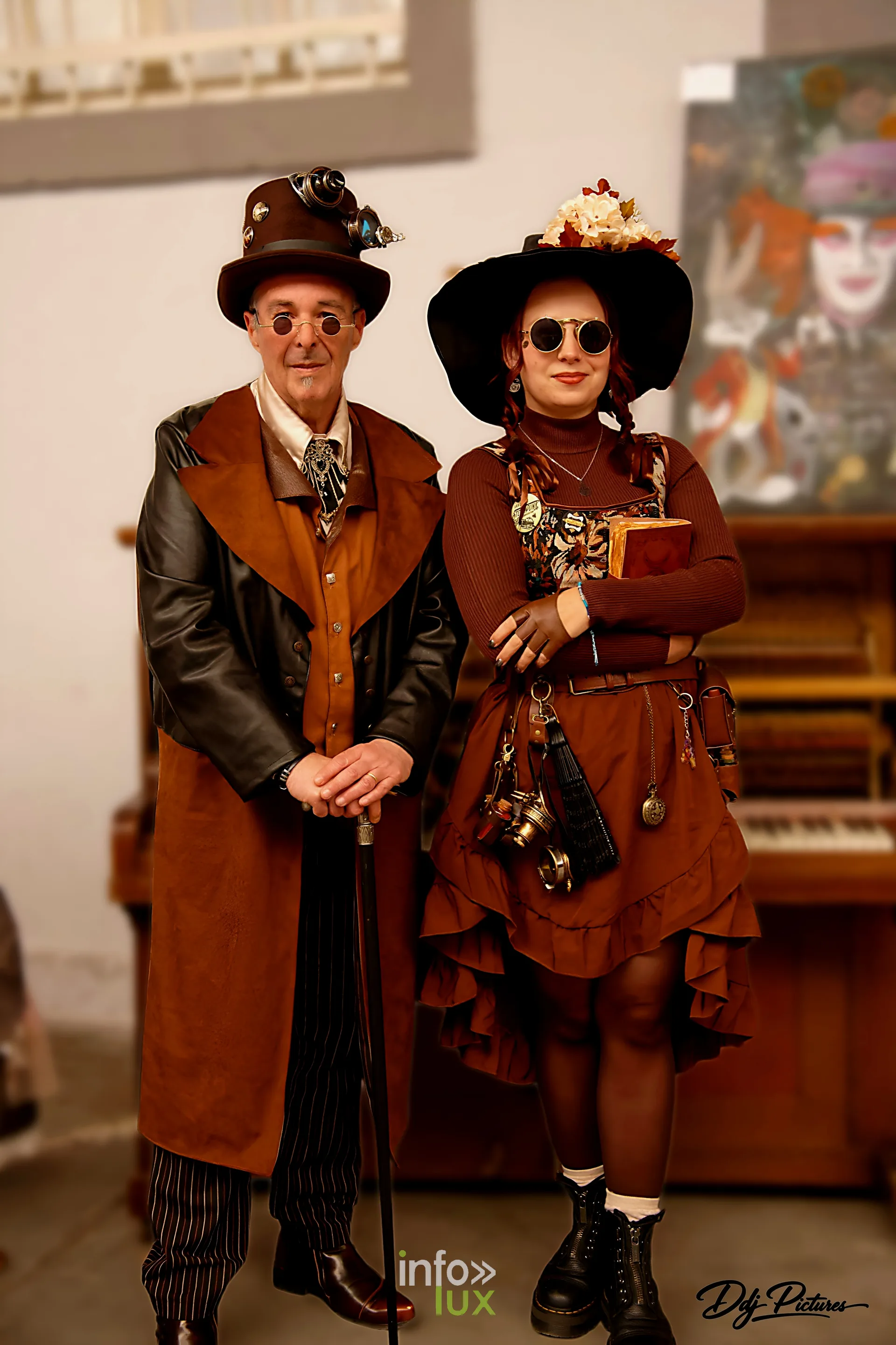 Participants costumés, convention steampunk Rouages intemporels à Toul, octobre 2026 (photo Éric Didierjean)