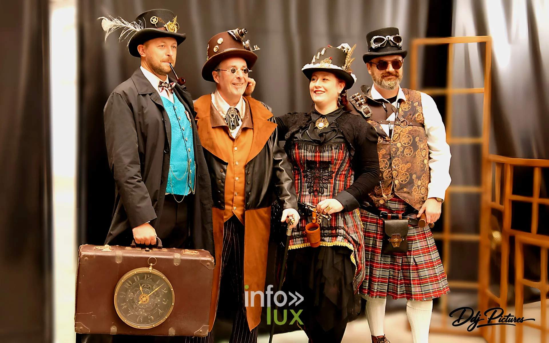 Participants costumés, convention steampunk Rouages intemporels à Toul, octobre 2026 (photo Éric Didierjean)