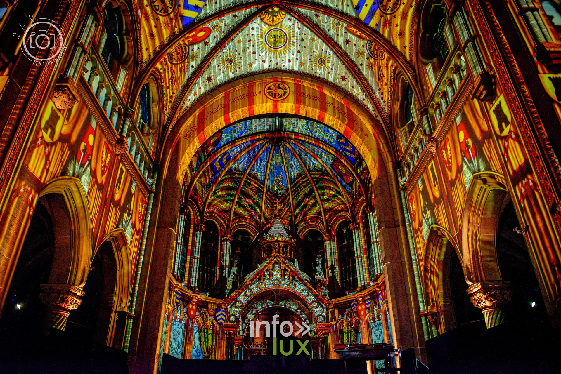 Le Crépuscule des Pierres, église Saint-Joseph de Montigny-lès-Metz, répétition générale du 8 octobre 2026 : Les projections sur les voûtes de l’église Saint-Joseph