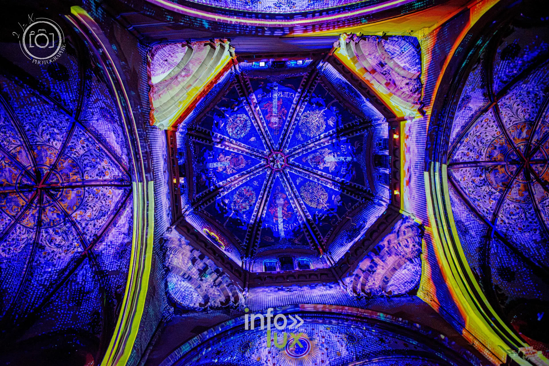 Le Crépuscule des Pierres, église Saint-Joseph de Montigny-lès-Metz, répétition générale du 8 octobre 2026 : Les projections sur les voûtes de l’église Saint-Joseph