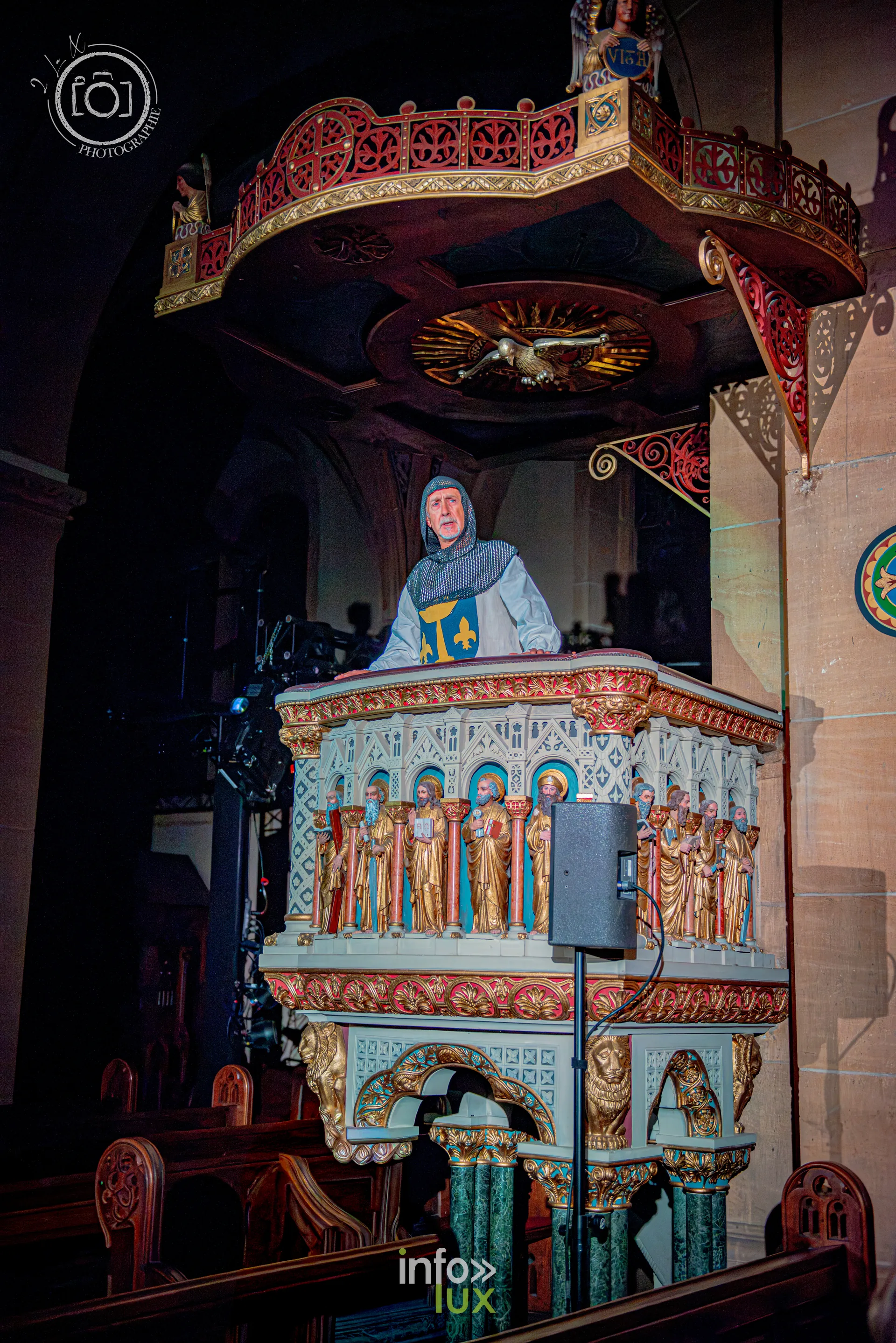 Le Crépuscule des Pierres, église Saint-Joseph de Montigny-lès-Metz, répétition générale du 8 octobre 2026 : Une scène jouée dans la chaire de l’église Saint-Joseph