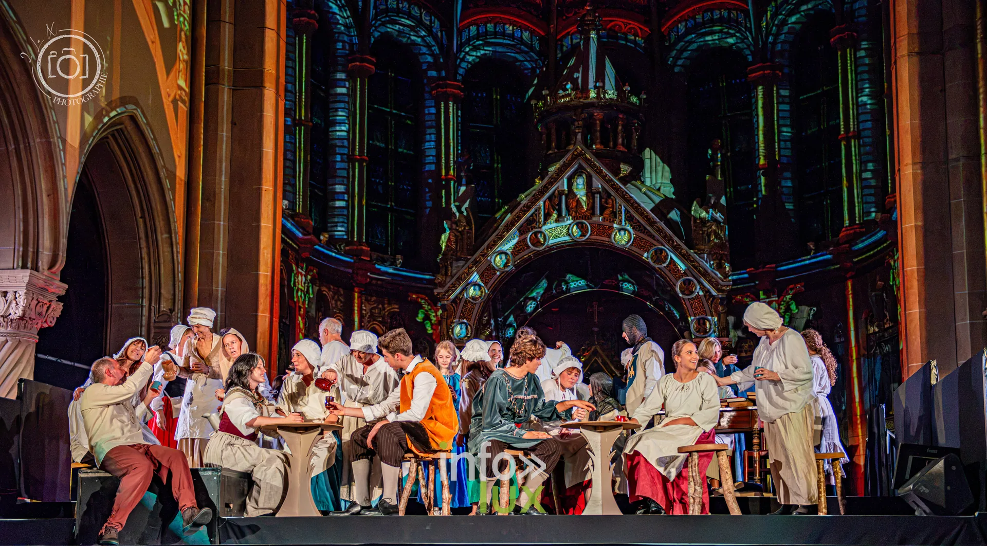 Le Crépuscule des Pierres, église Saint-Joseph de Montigny-lès-Metz, répétition générale du 8 octobre 2026 : La troupe sur scène, professionnels et bénévoles