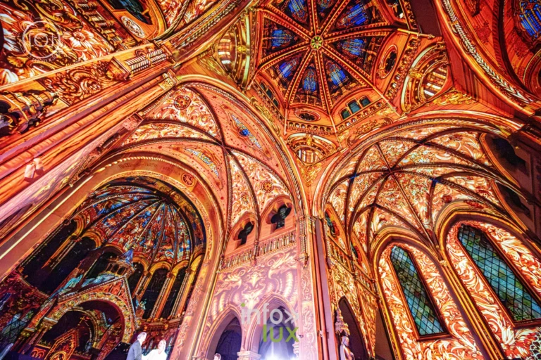 Le Crépuscule des Pierres, église Saint-Joseph de Montigny-lès-Metz, répétition générale du 8 octobre 2026 : Les projections sur les voûtes de l’église Saint-Joseph