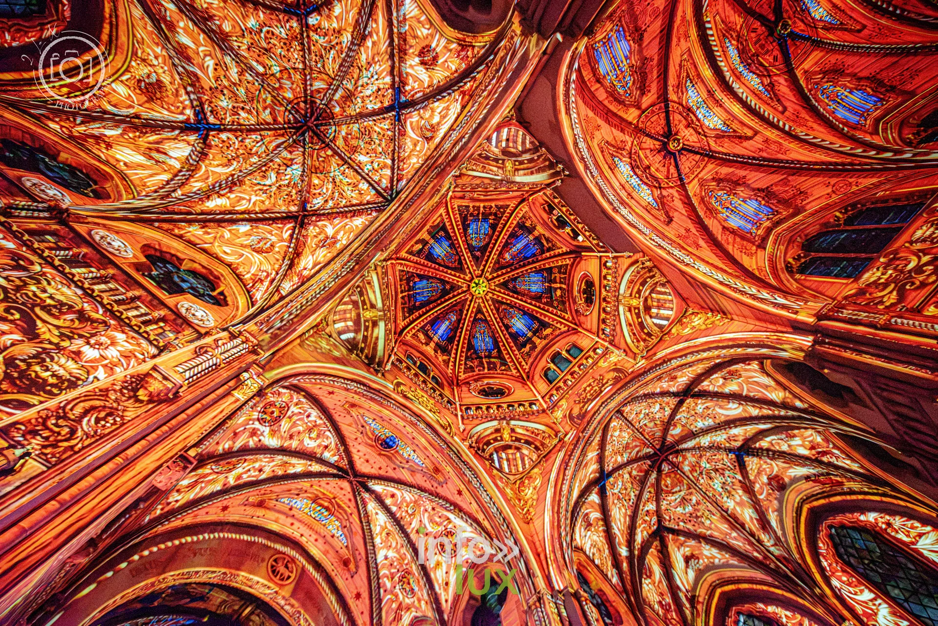 Le Crépuscule des Pierres, église Saint-Joseph de Montigny-lès-Metz, répétition générale du 8 octobre 2026 : Les projections sur les voûtes de l’église Saint-Joseph