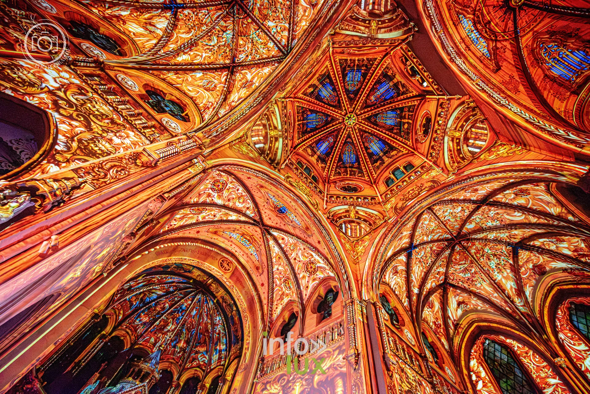 Le Crépuscule des Pierres, église Saint-Joseph de Montigny-lès-Metz, répétition générale du 8 octobre 2026 : Les projections sur les voûtes de l’église Saint-Joseph