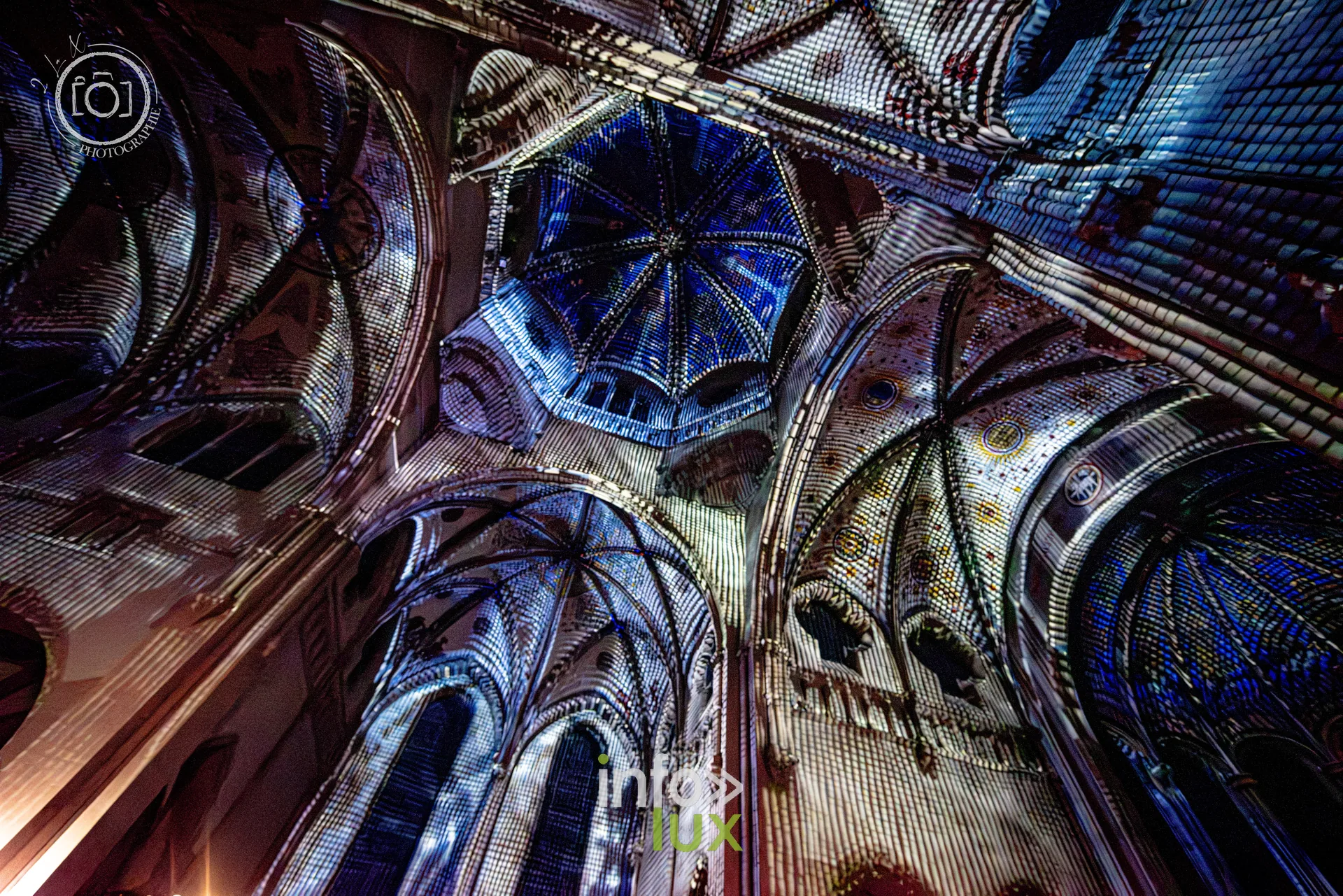 Le Crépuscule des Pierres, église Saint-Joseph de Montigny-lès-Metz, répétition générale du 8 octobre 2026 : Les projections sur les voûtes de l’église Saint-Joseph