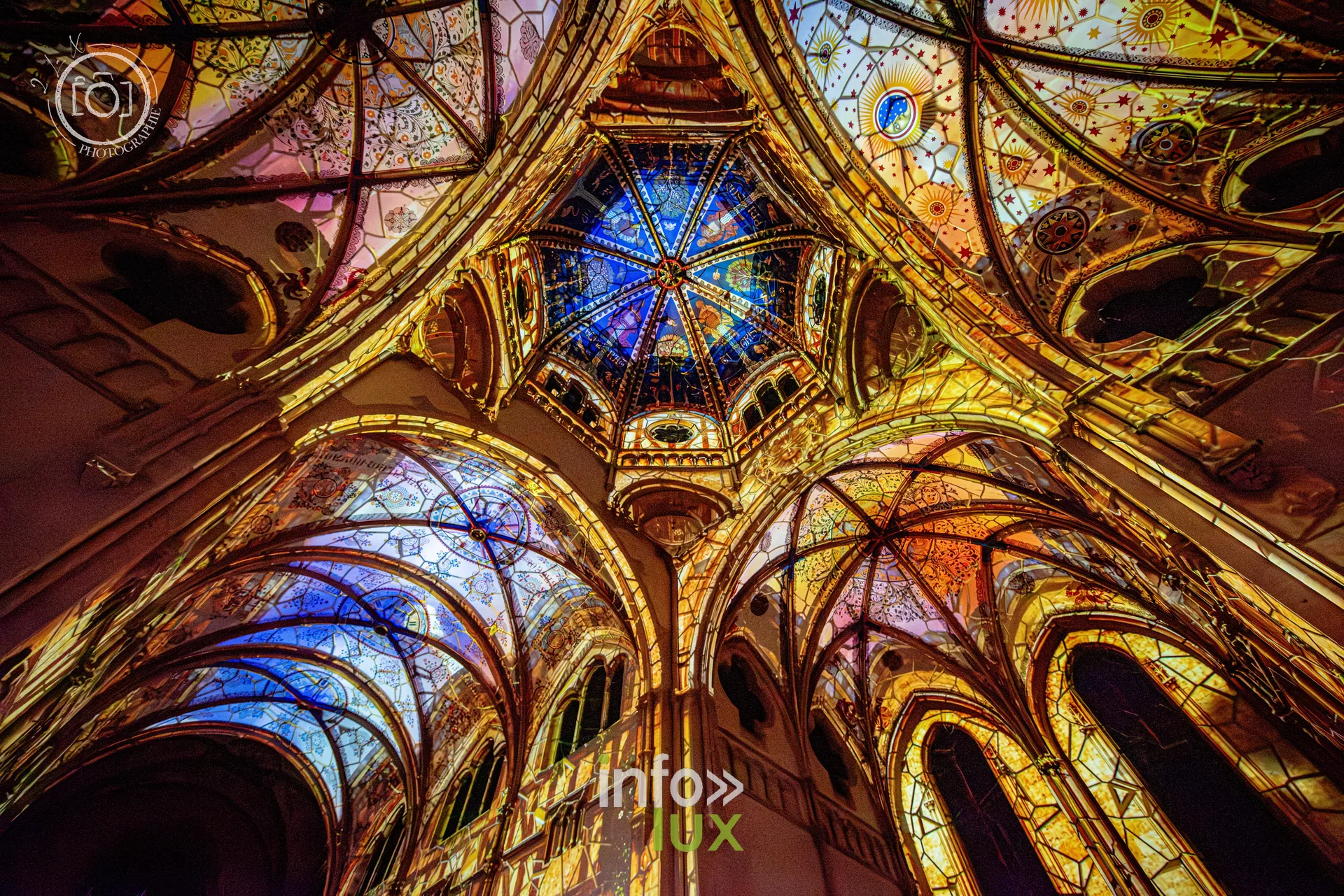 Le Crépuscule des Pierres, église Saint-Joseph de Montigny-lès-Metz, répétition générale du 8 octobre 2026 : Les projections sur les voûtes de l’église Saint-Joseph