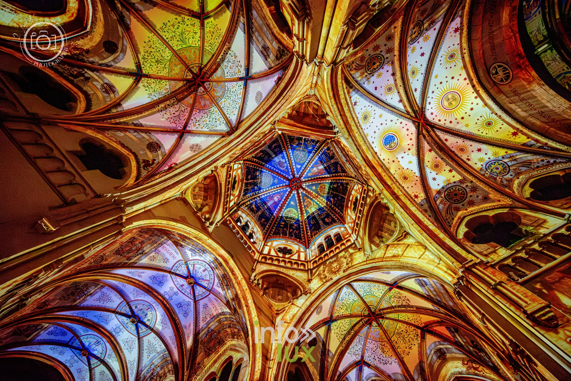 Le Crépuscule des Pierres, église Saint-Joseph de Montigny-lès-Metz, répétition générale du 8 octobre 2026 : Les projections sur les voûtes de l’église Saint-Joseph