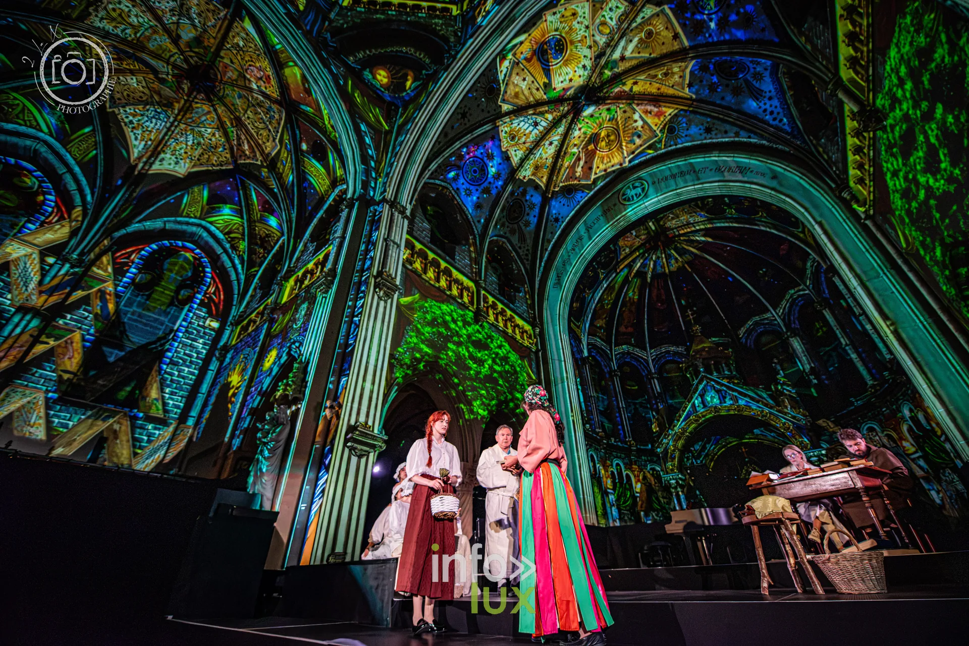 Le Crépuscule des Pierres, église Saint-Joseph de Montigny-lès-Metz, répétition générale du 8 octobre 2026 : Les projections sur les voûtes de l’église Saint-Joseph