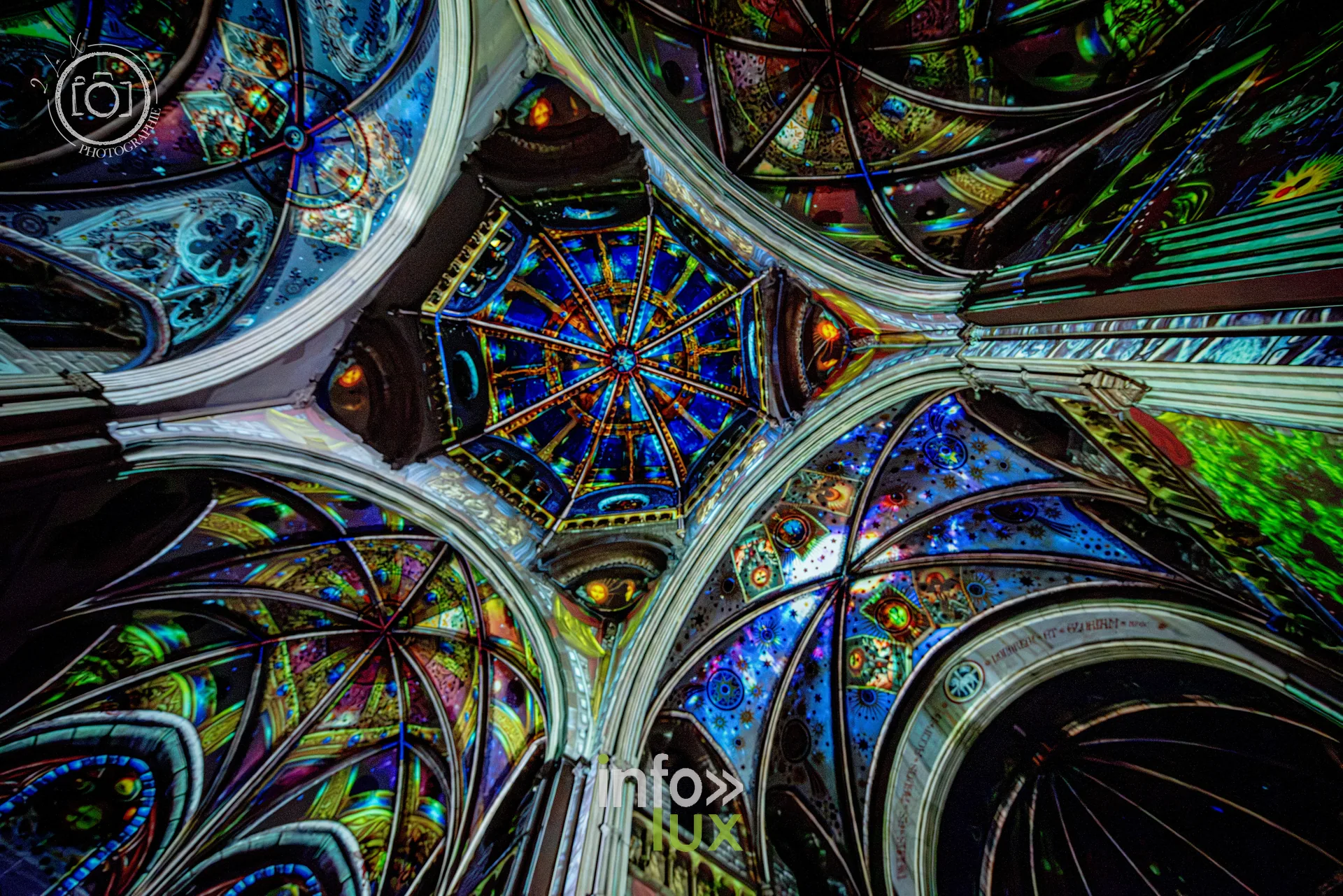 Le Crépuscule des Pierres, église Saint-Joseph de Montigny-lès-Metz, répétition générale du 8 octobre 2026 : Les projections sur les voûtes de l’église Saint-Joseph