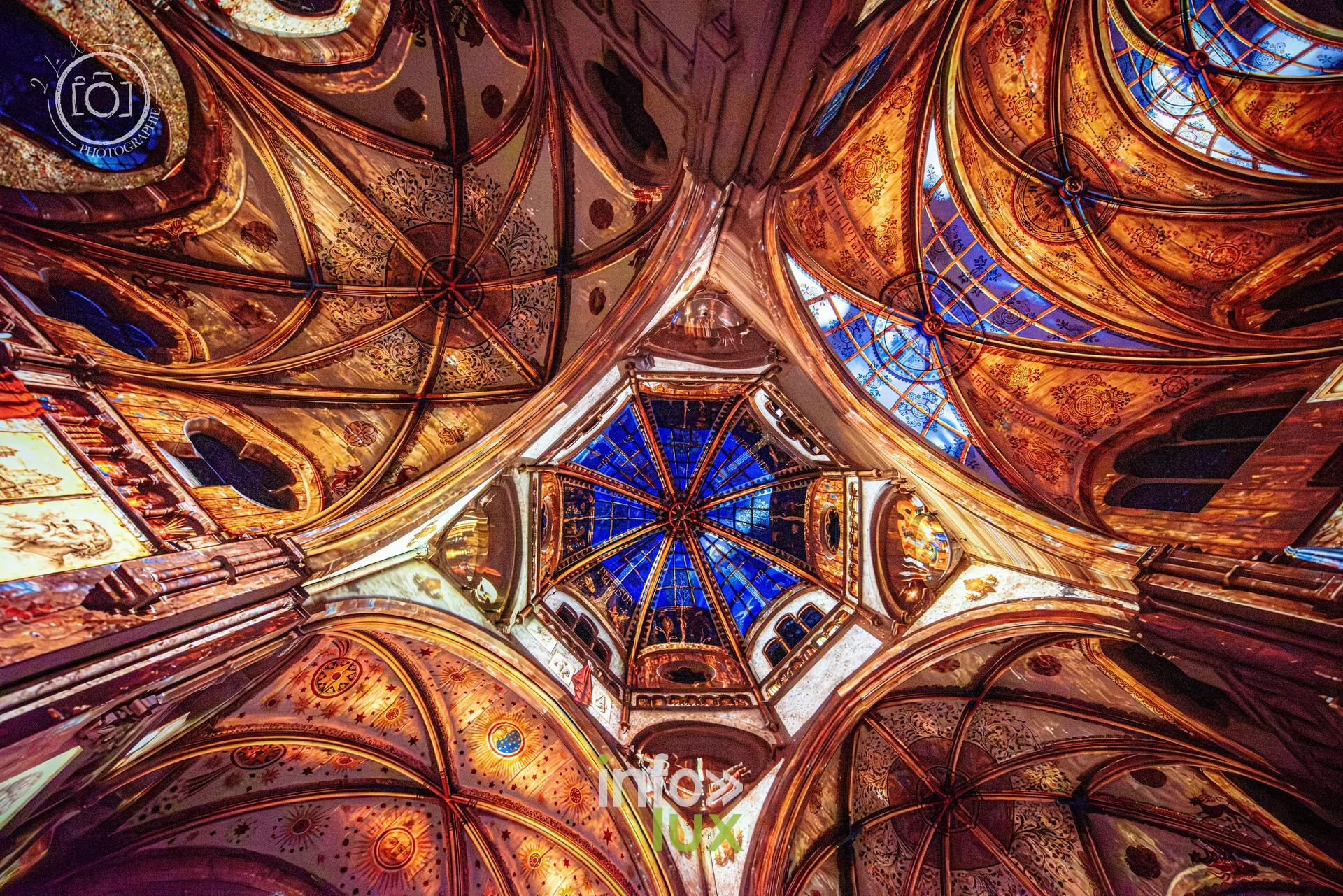 Le Crépuscule des Pierres, église Saint-Joseph de Montigny-lès-Metz, répétition générale du 8 octobre 2026 : Les projections sur les voûtes de l’église Saint-Joseph