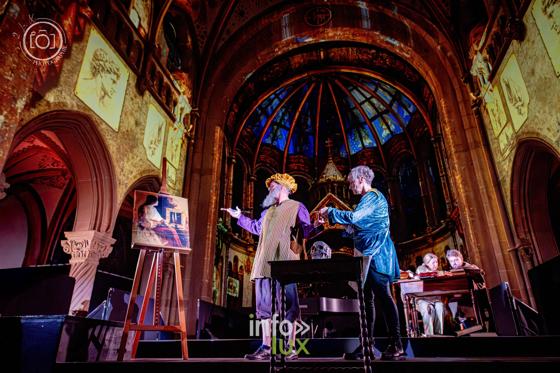 Le Crépuscule des Pierres, église Saint-Joseph de Montigny-lès-Metz, répétition générale du 8 octobre 2026 : Les projections sur les voûtes de l’église Saint-Joseph