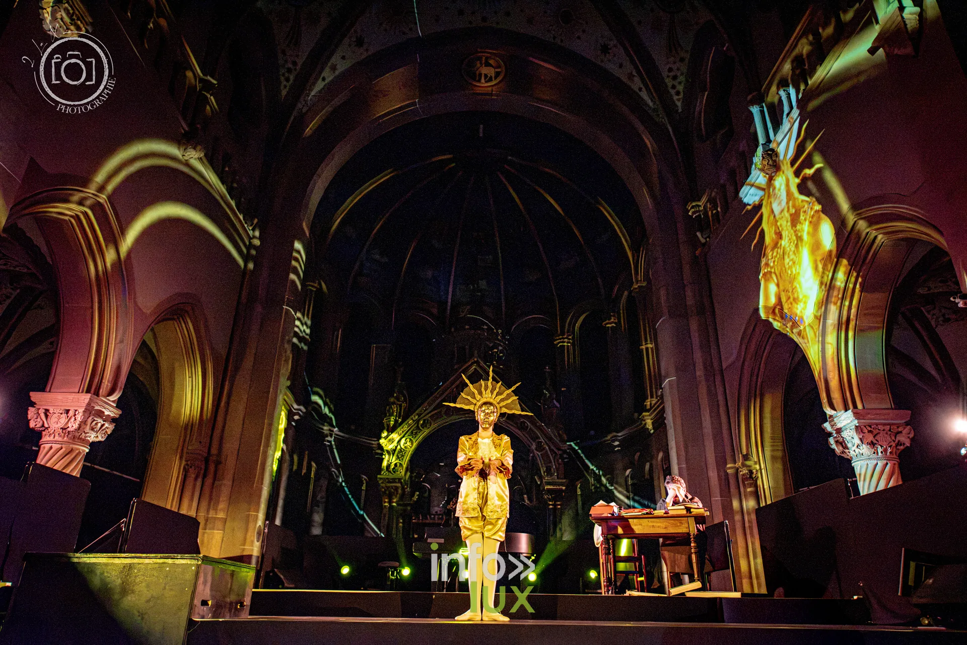 Le Crépuscule des Pierres, église Saint-Joseph de Montigny-lès-Metz, répétition générale du 8 octobre 2026 : Les projections sur les voûtes de l’église Saint-Joseph