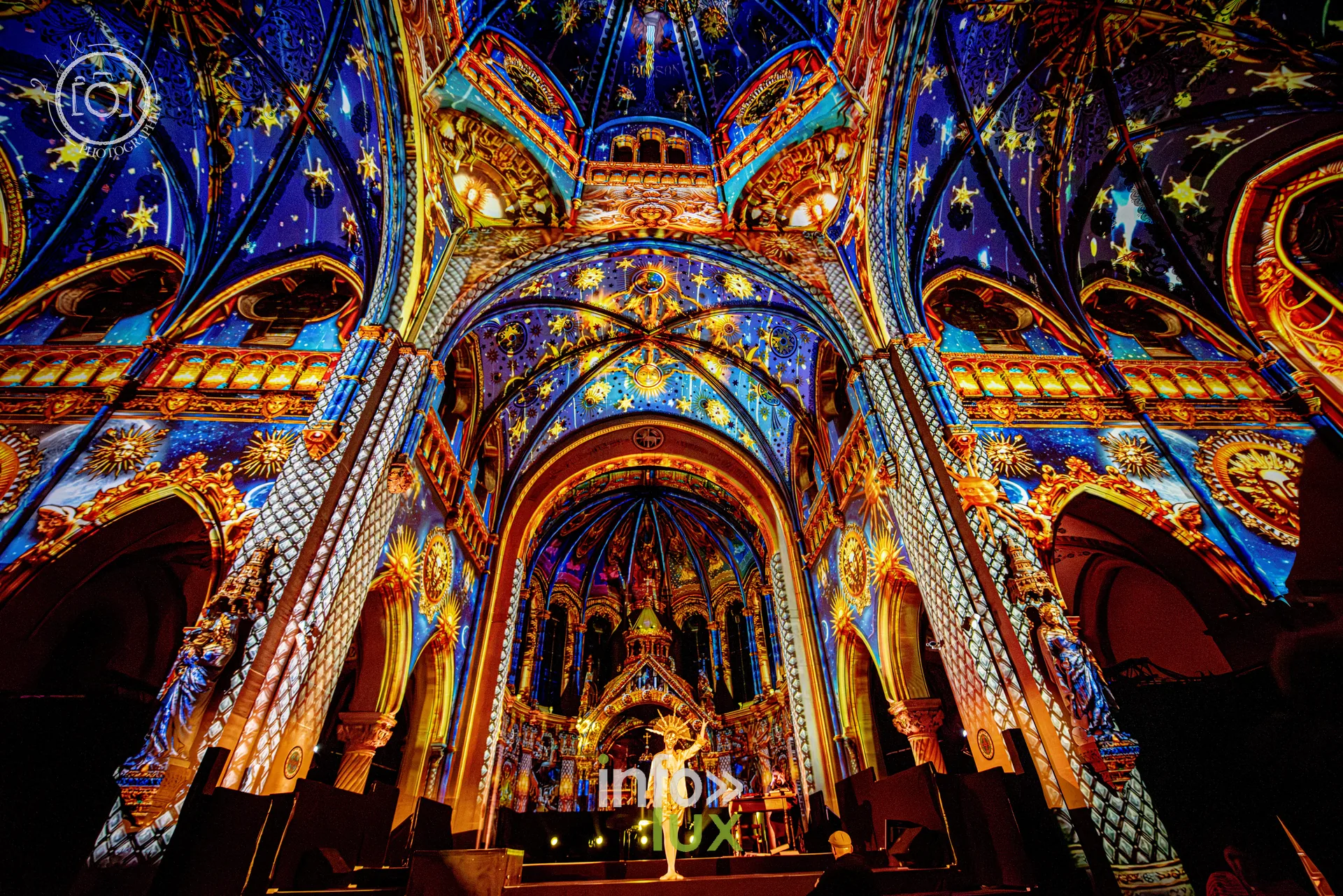 Le Crépuscule des Pierres, église Saint-Joseph de Montigny-lès-Metz, répétition générale du 8 octobre 2026 : Les projections sur les voûtes de l’église Saint-Joseph