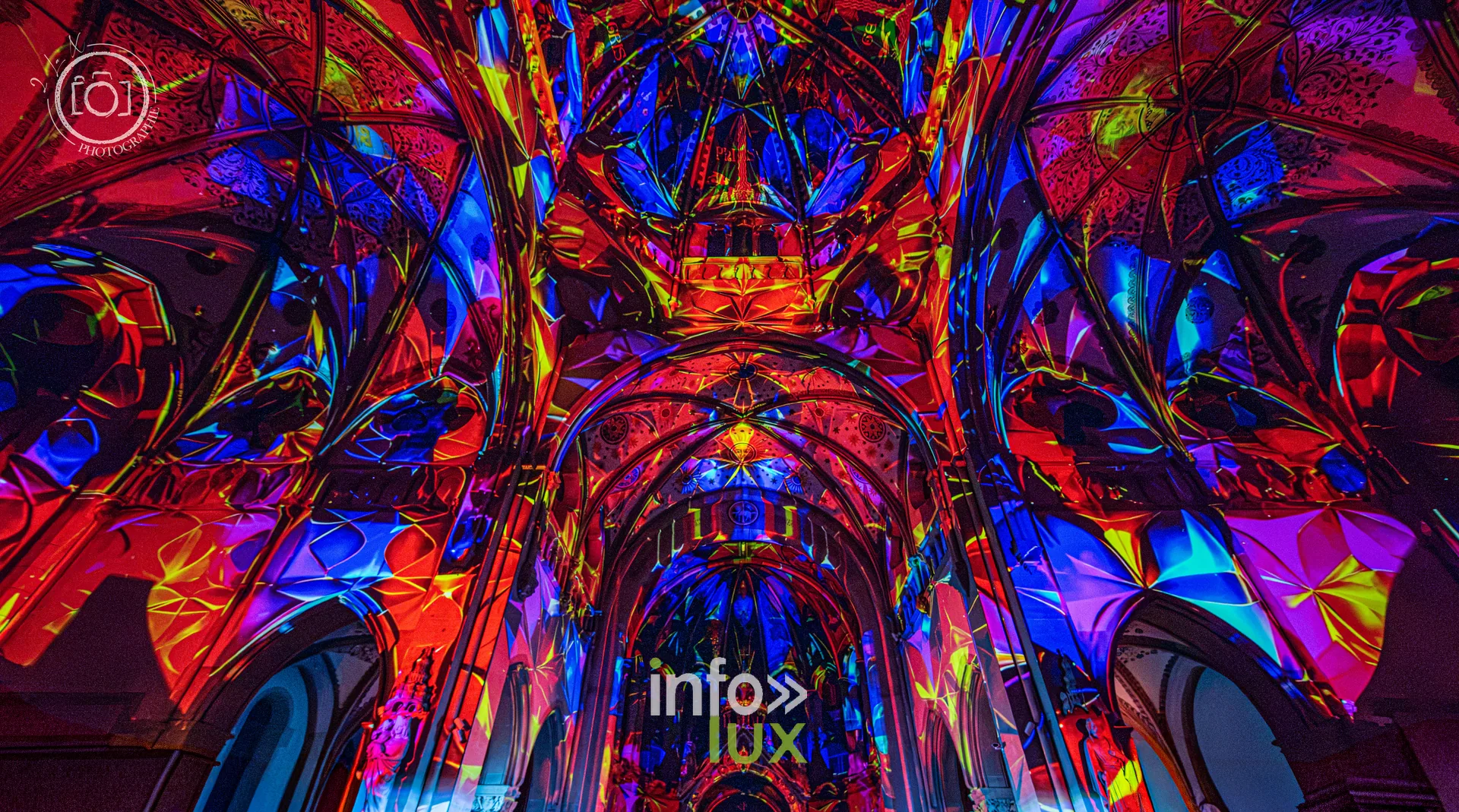 Le Crépuscule des Pierres, église Saint-Joseph de Montigny-lès-Metz, répétition générale du 8 octobre 2026 : Les projections sur les voûtes de l’église Saint-Joseph